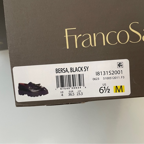 Franco Sarto Women’s Bersa Slip On Loafer in Black Leather with Tassel, Size 6.5 - Picture 15 of 15